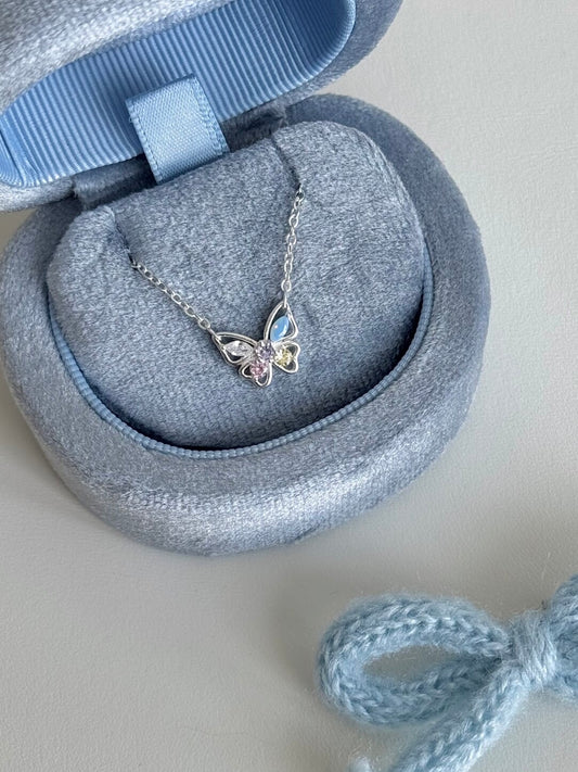 롤라화이트 "시크릿 우드랜드 버터플라이" S925 스털링 실버 펜던트 목걸이