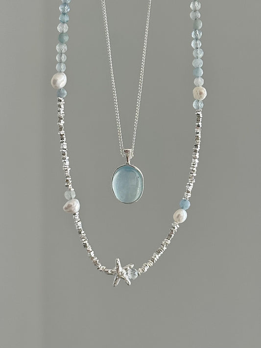 LolaWhite "Ocean Symphony" S925 Sterling Silver Jewelry Collection - Coastal Elegance Series