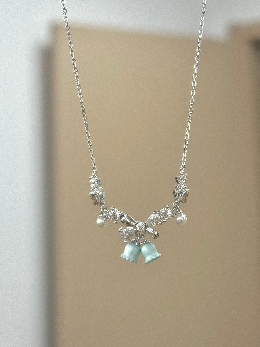 DearLola "Midnight Blue Chime" S925 Sterling Silver Butterfly & Bell Jewelry – Whimsical & Festive