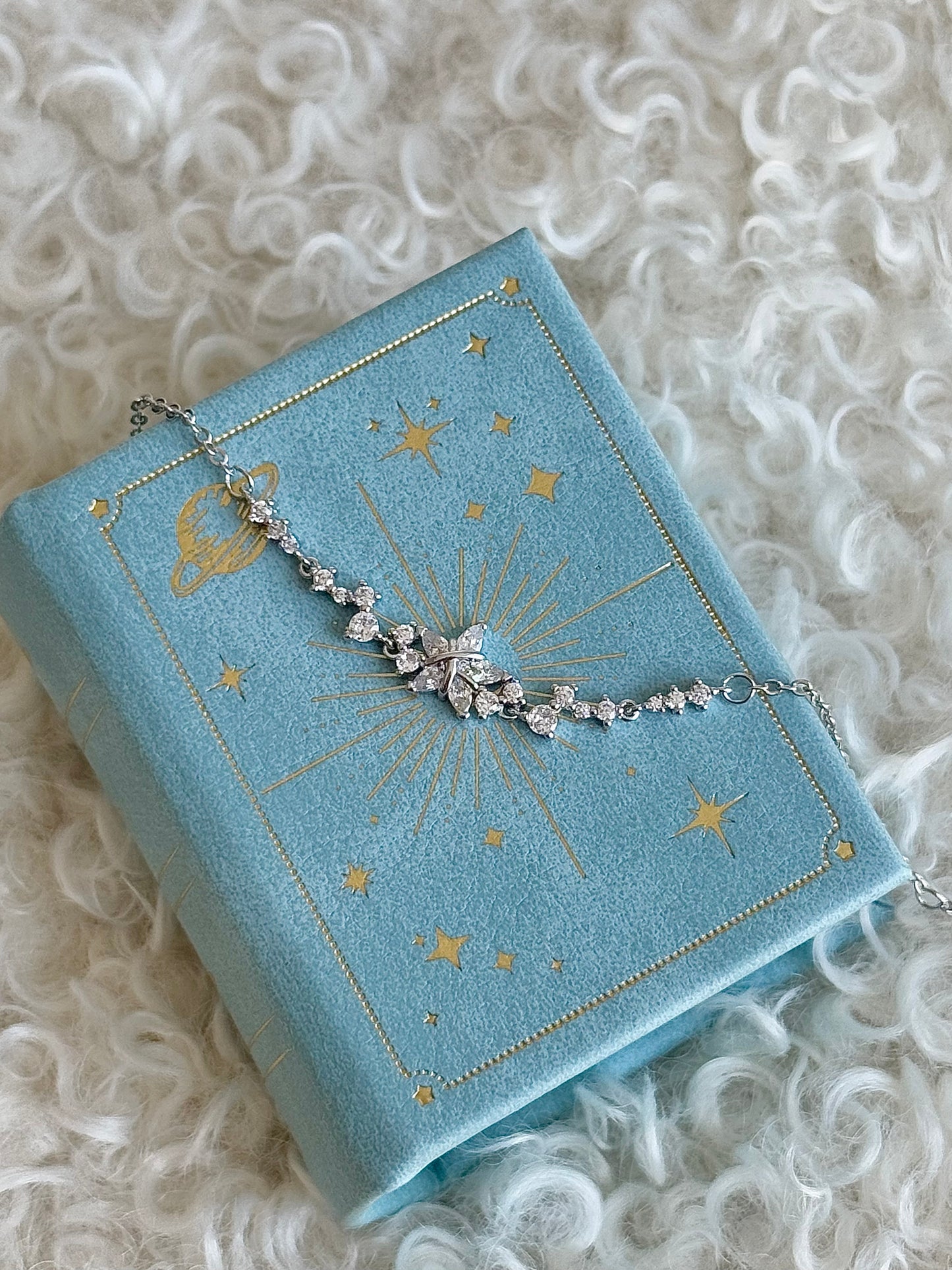LolaWhite "Galaxy Fragments" Pavé Star Bracelet