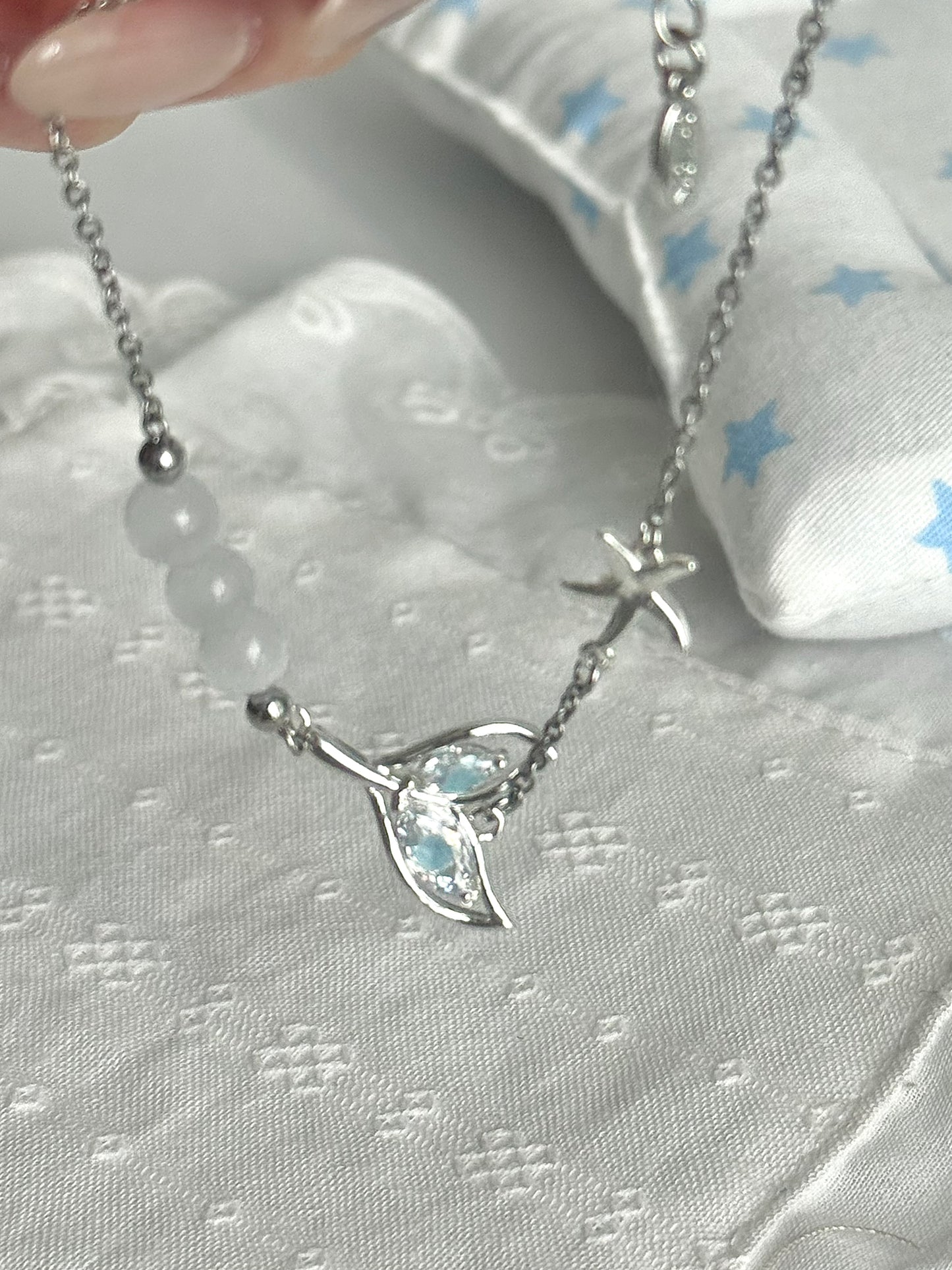 LolaWhite "Ocean's Gaze" Mermaid Tail & Starfish Bracelet