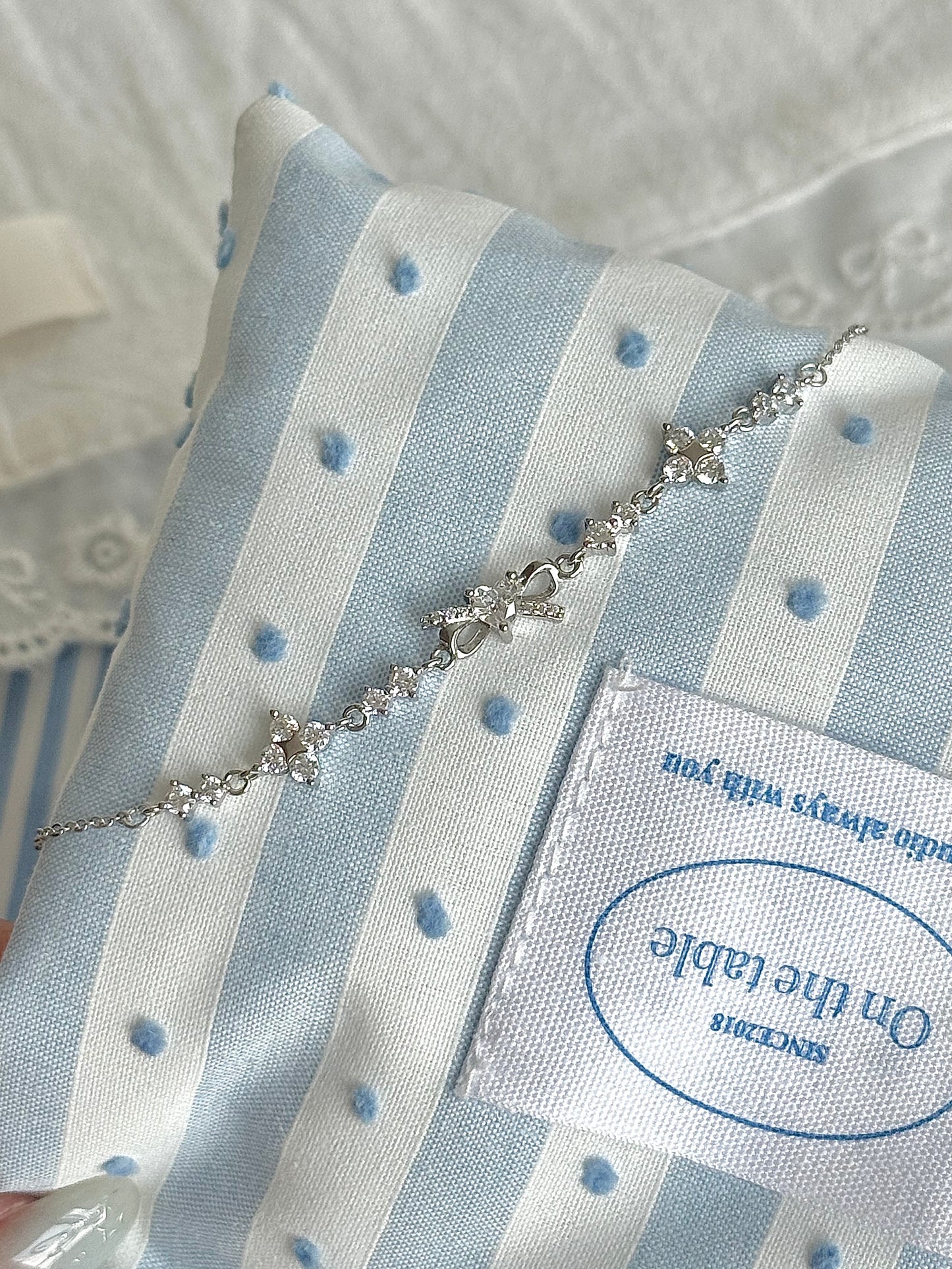 LolaWhite "Primrose Whisper" S999 Solid Silver Bracelet