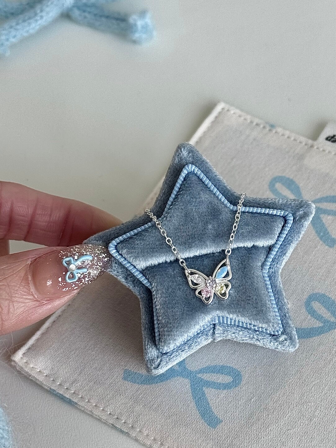 롤라화이트 "시크릿 우드랜드 버터플라이" S925 스털링 실버 펜던트 목걸이