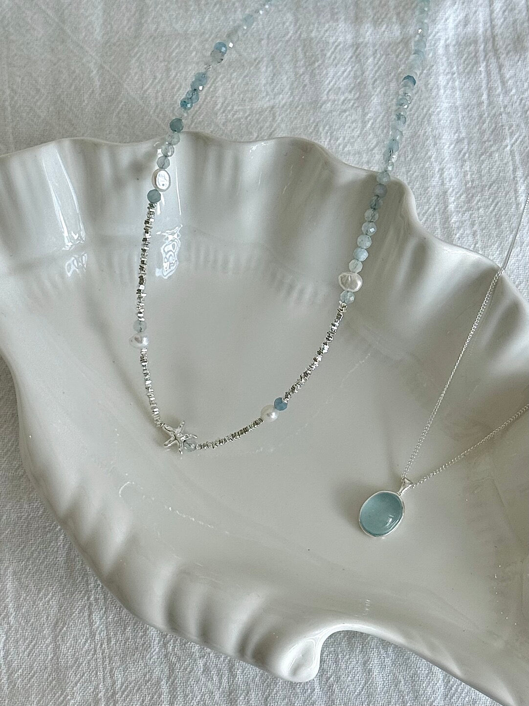 LolaWhite "Ocean Symphony" S925 Sterling Silver Jewelry Collection - Coastal Elegance Series