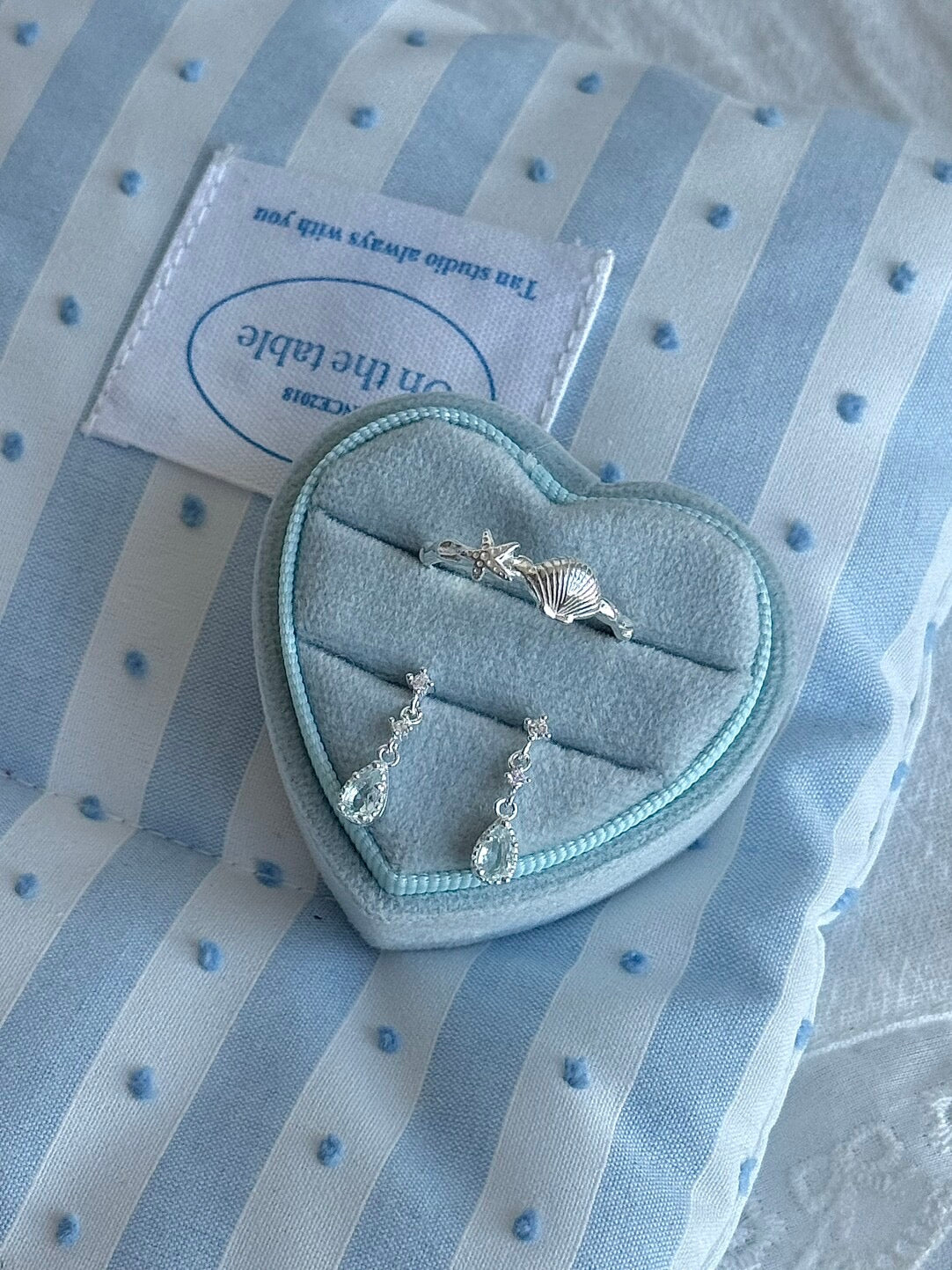 LolaWhite "Island Breeze" Solid S999 Pure Silver Starfish & Shell Ring - Resort Style Beach Birthday Gift