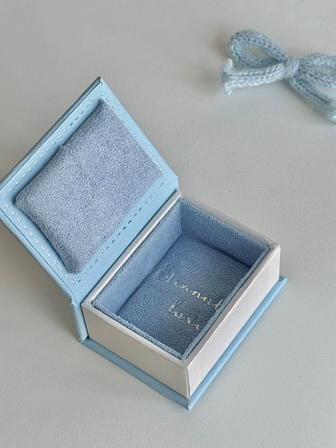 Blue Galaxy Magic Book Ring Box – Blue Star & Moon