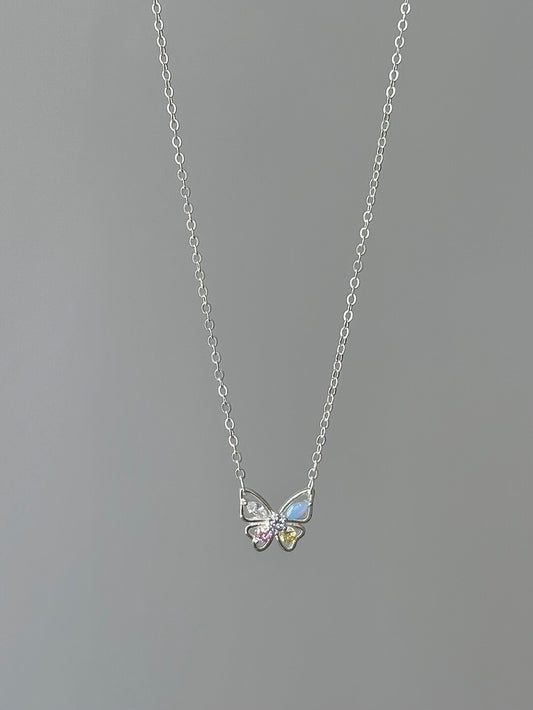 롤라화이트 "시크릿 우드랜드 버터플라이" S925 스털링 실버 펜던트 목걸이