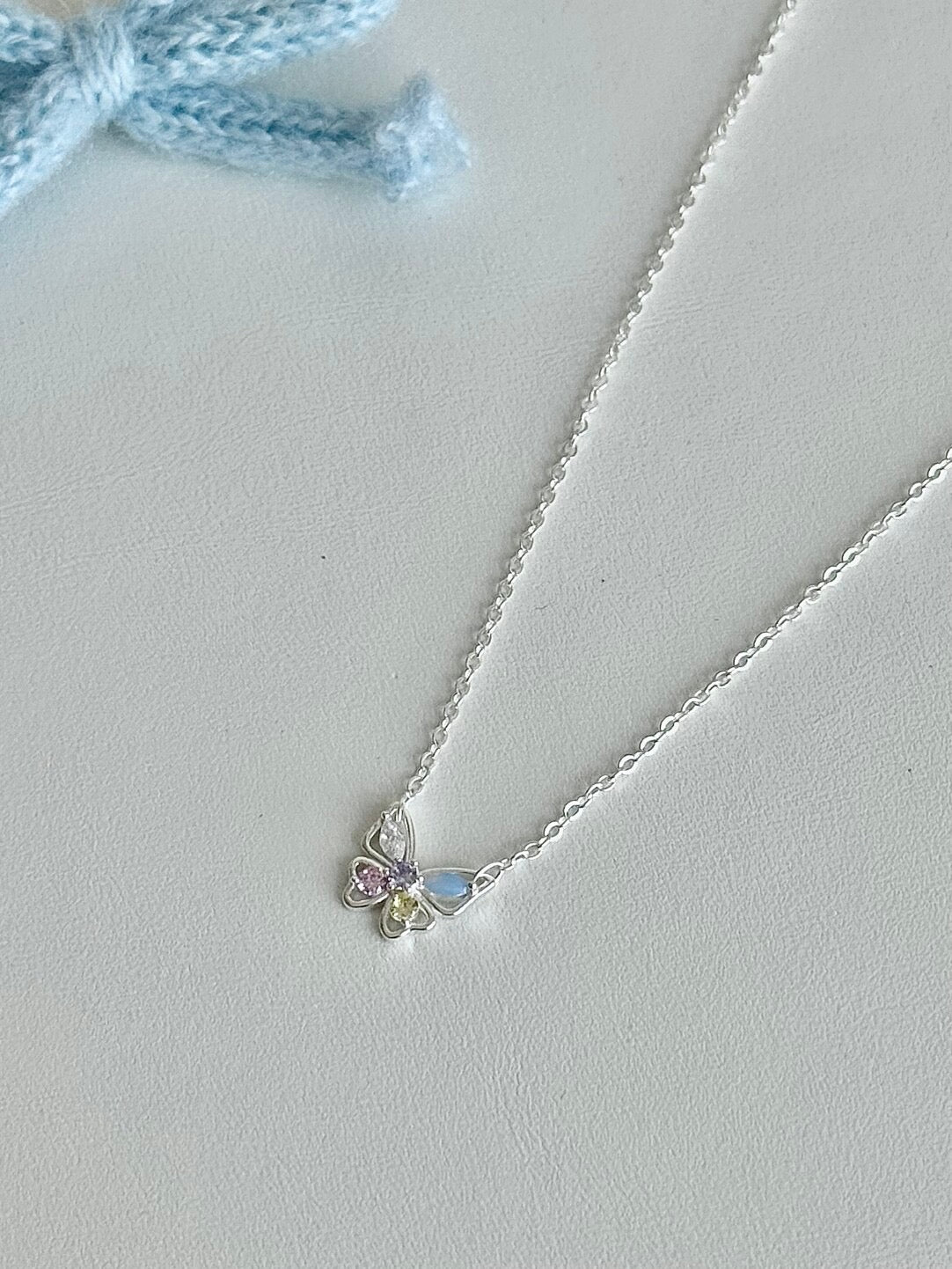 롤라화이트 "시크릿 우드랜드 버터플라이" S925 스털링 실버 펜던트 목걸이