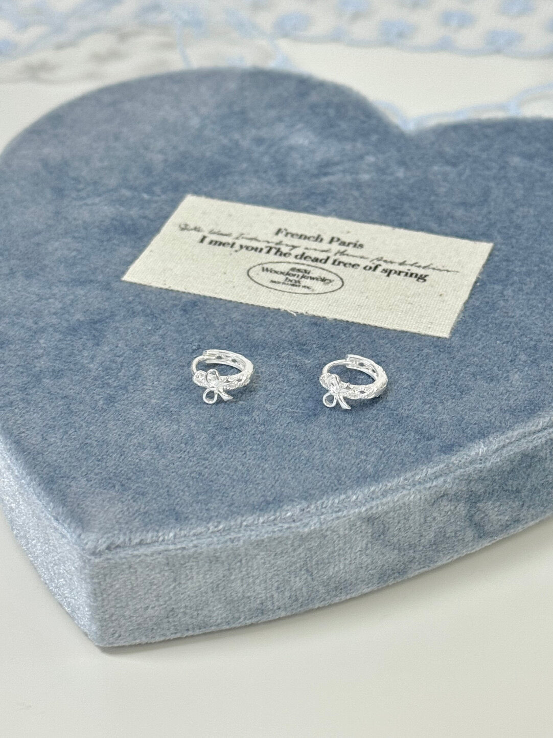 LolaWhite "Ideal Romance" S925 Sterling Silver Openwork Bow Ear Clip - Minimalist & Elegant Ballet-Inspired Design