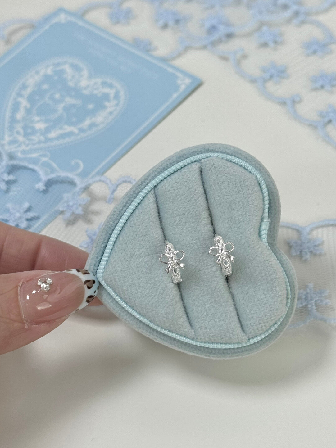 LolaWhite "Ideal Romance" S925 Sterling Silver Openwork Bow Ear Clip - Minimalist & Elegant Ballet-Inspired Design