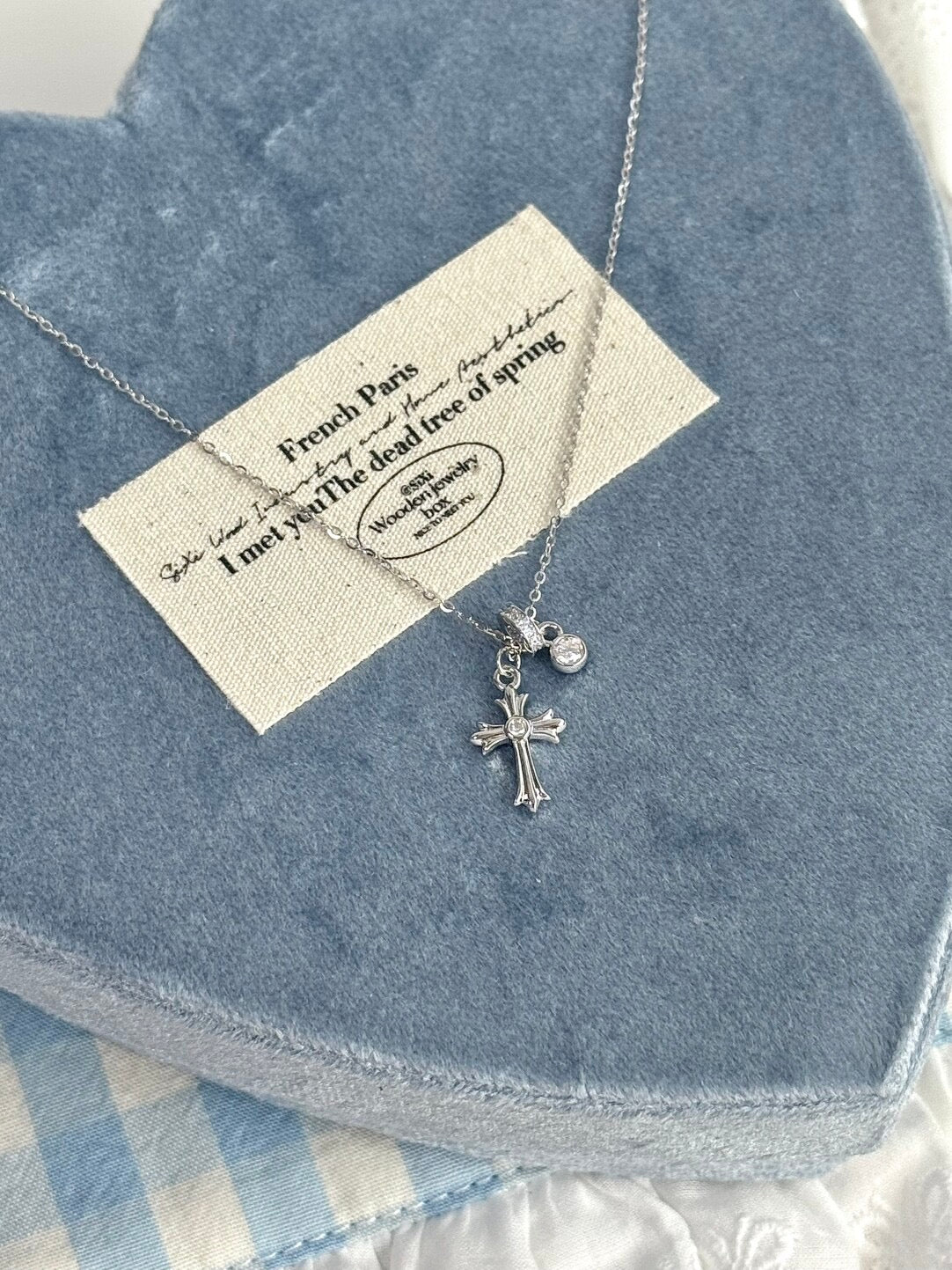 LolaWhite "Midnight Prayer" S925 Sterling Silver Sliding Cross Pendant Necklace - Understated Luxury & Versatile