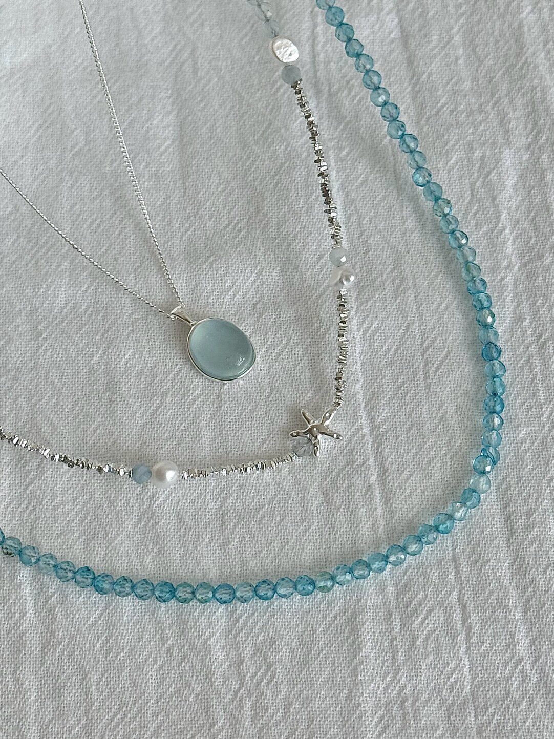 LolaWhite "Ocean Symphony" S925 Sterling Silver Jewelry Collection - Coastal Elegance Series