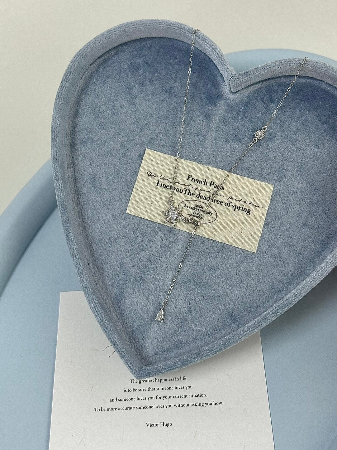 LolaWhite "Falling Snowflake" S925 Sterling Silver Winter Snowflake Collarbone Necklace - Delicate & Refined Long Chain