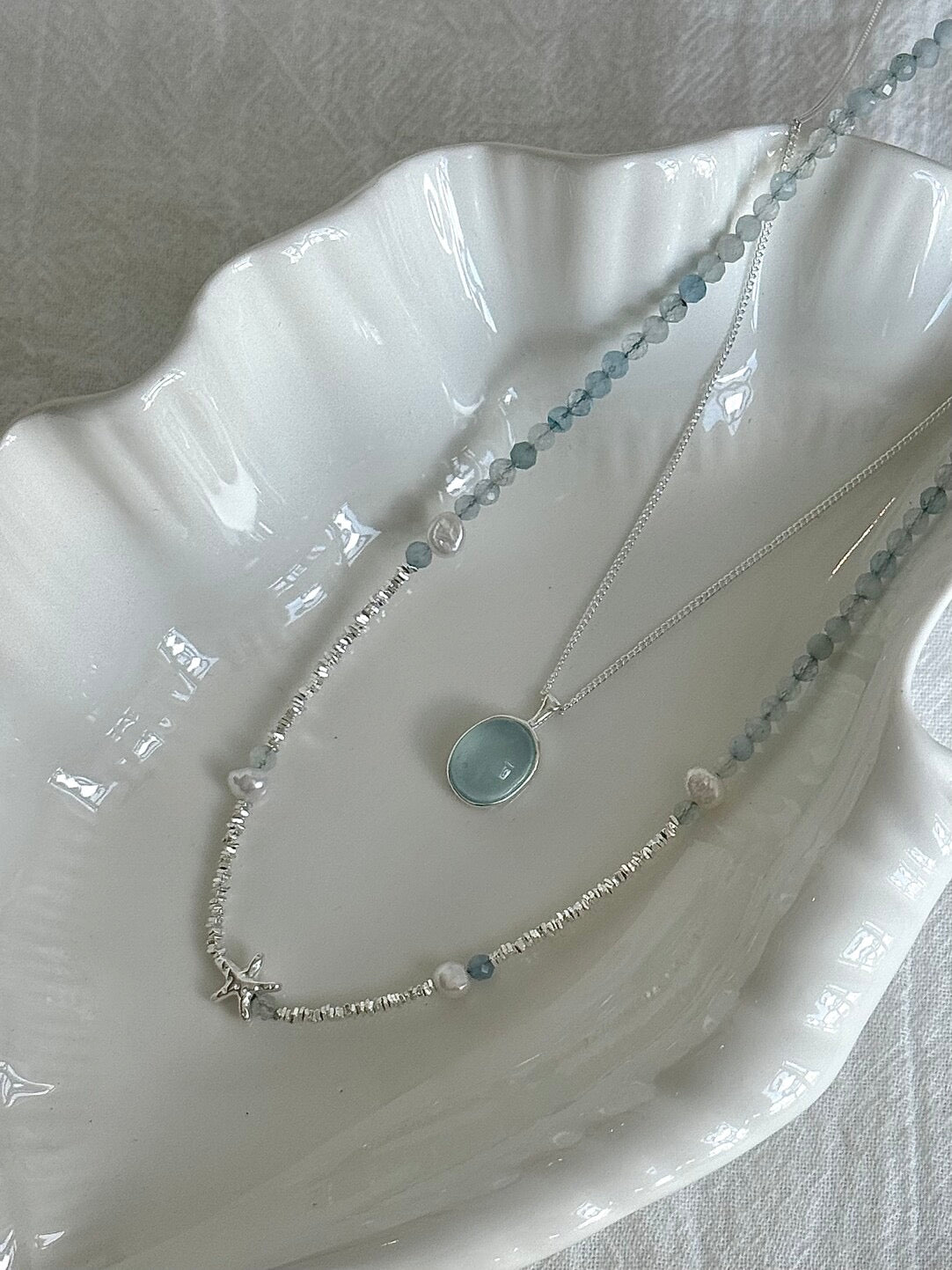 LolaWhite "Ocean Symphony" S925 Sterling Silver Jewelry Collection - Coastal Elegance Series