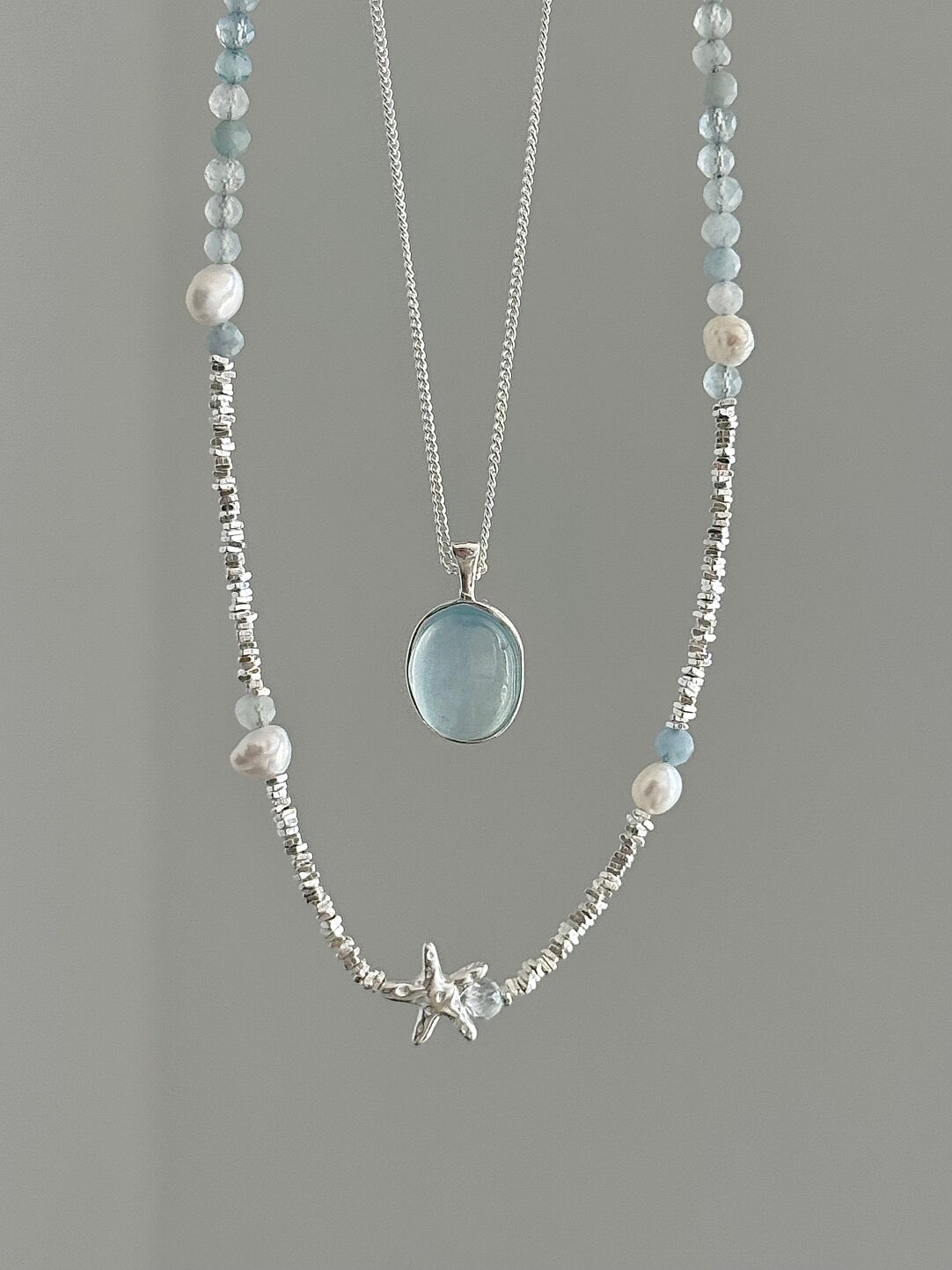 LolaWhite "Ocean Symphony" S925 Sterling Silver Jewelry Collection - Coastal Elegance Series