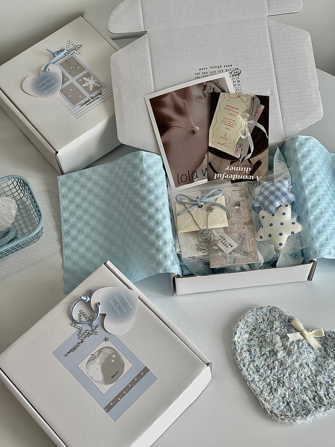 롤라화이트 "스타라이트 클러스터" 3D 스타 지르콘 이어 세트, 플랫 백 스터드 &amp; 콘치