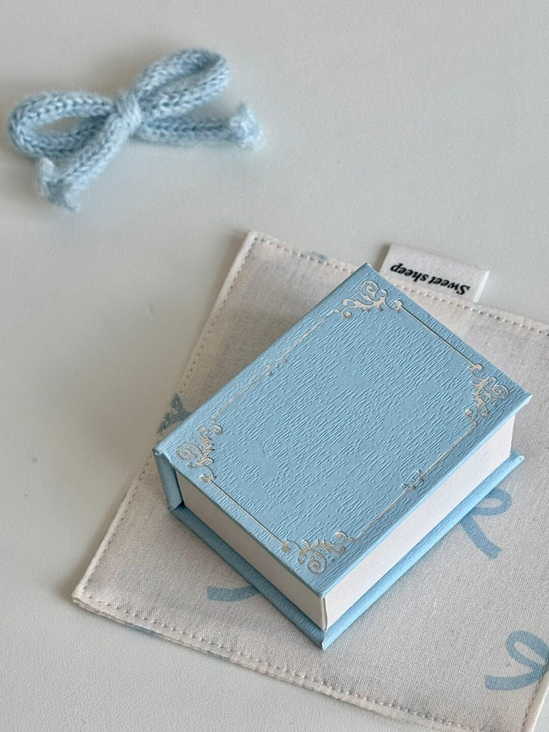 Blue Galaxy Magic Book Ring Box – Blue Star & Moon